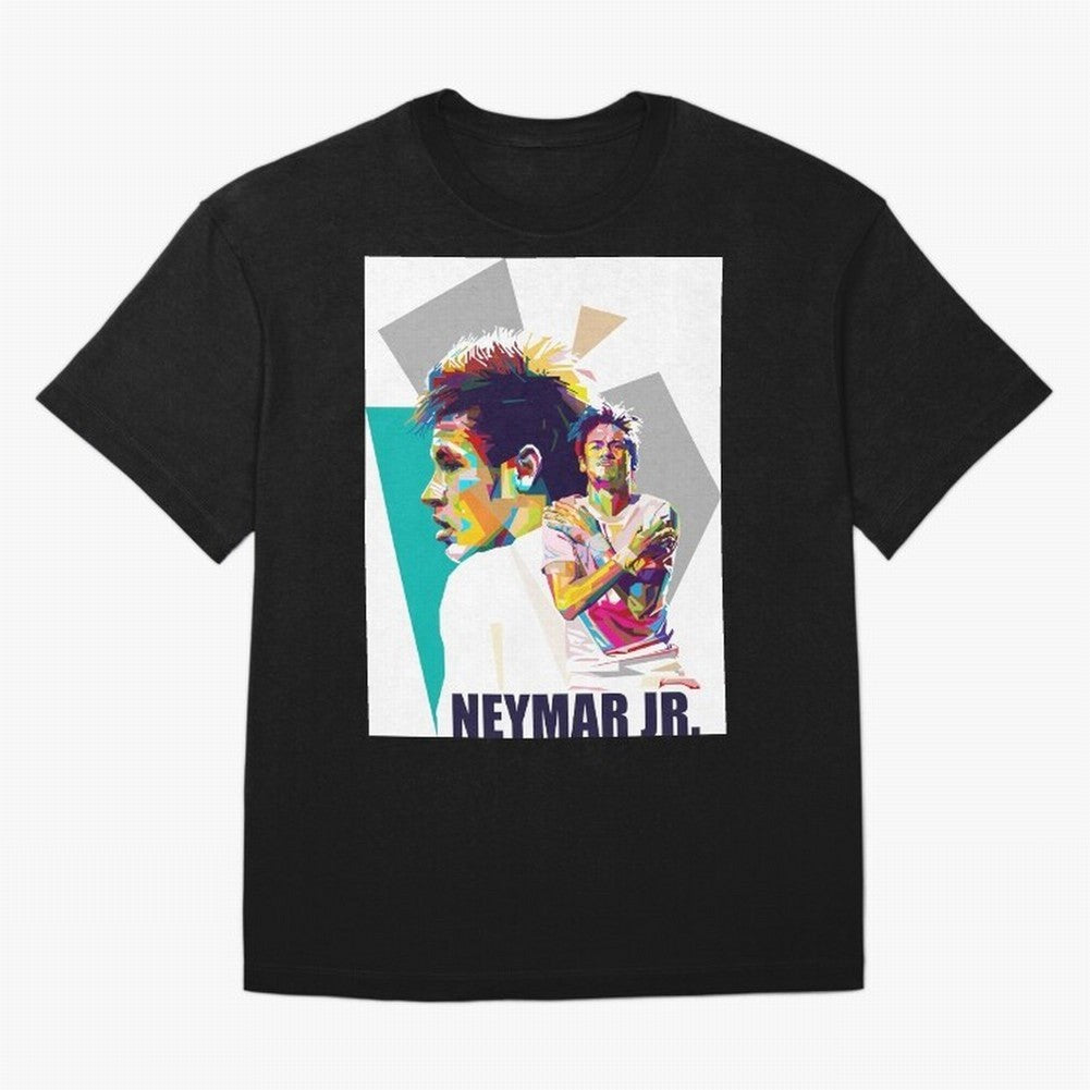 Young Neymar WPAP art Premium T-Shirt Celebrate the Road through FIFA World Cup 2026 Group Stage Spirit, Connected to Argentina, France and Brazil, Cristiano Ronaldo, Haaland and CR7, Worldwide Fan Energy, Dramatic Goals, Stadium Lights and