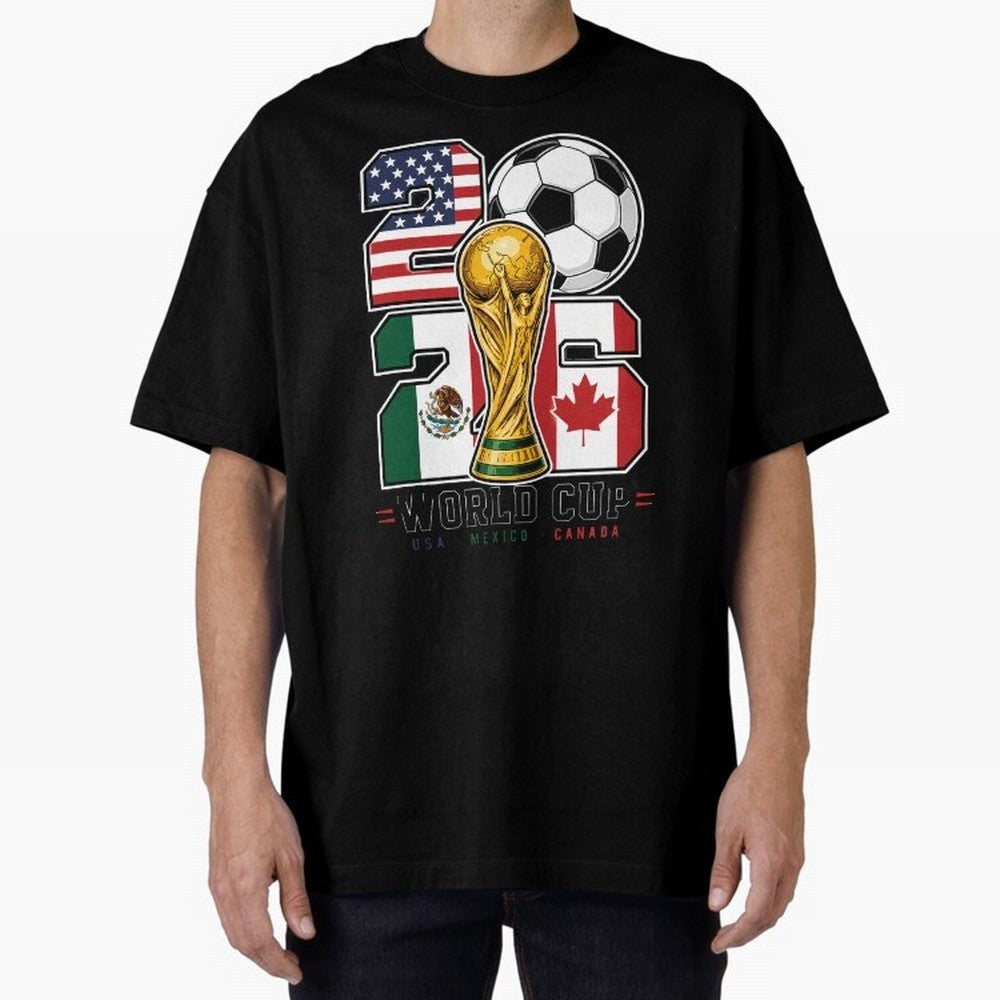 2026 Soccer World Cup Football Design Classic T-Shirt Celebrate Fan Favorites in FIFA World Cup 2026 USA Canada Mexico Filled with Messi, France and Portugal Energy, Tournament Hype, Historic Matchups, Family Viewing Parties and Global Sports