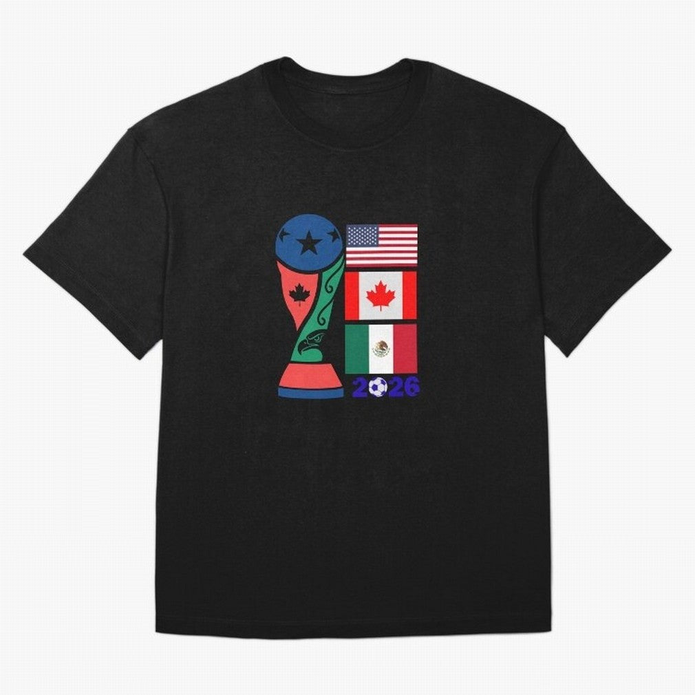 North America Football Unity 2026 Classic T-Shirt Support Iconic Players in Global Football Passion for FIFA World Cup 2026, Driven by CR7, France and Portugal, Champion Mindset, Group Stage Buzz, Knockout Tension and Passionate Fan Culture;