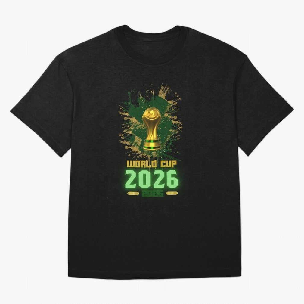 World Cup 2026 Soccer Tournament 2026 Classic T-Shirt Make Your Look Match FIFA World Cup 2026 Group Stage Spirit, Inspired by Argentina, Haaland, Vintage Soccer Flavor, Modern Football Stars, National Flags and Final Night Emotion; Great for Watch