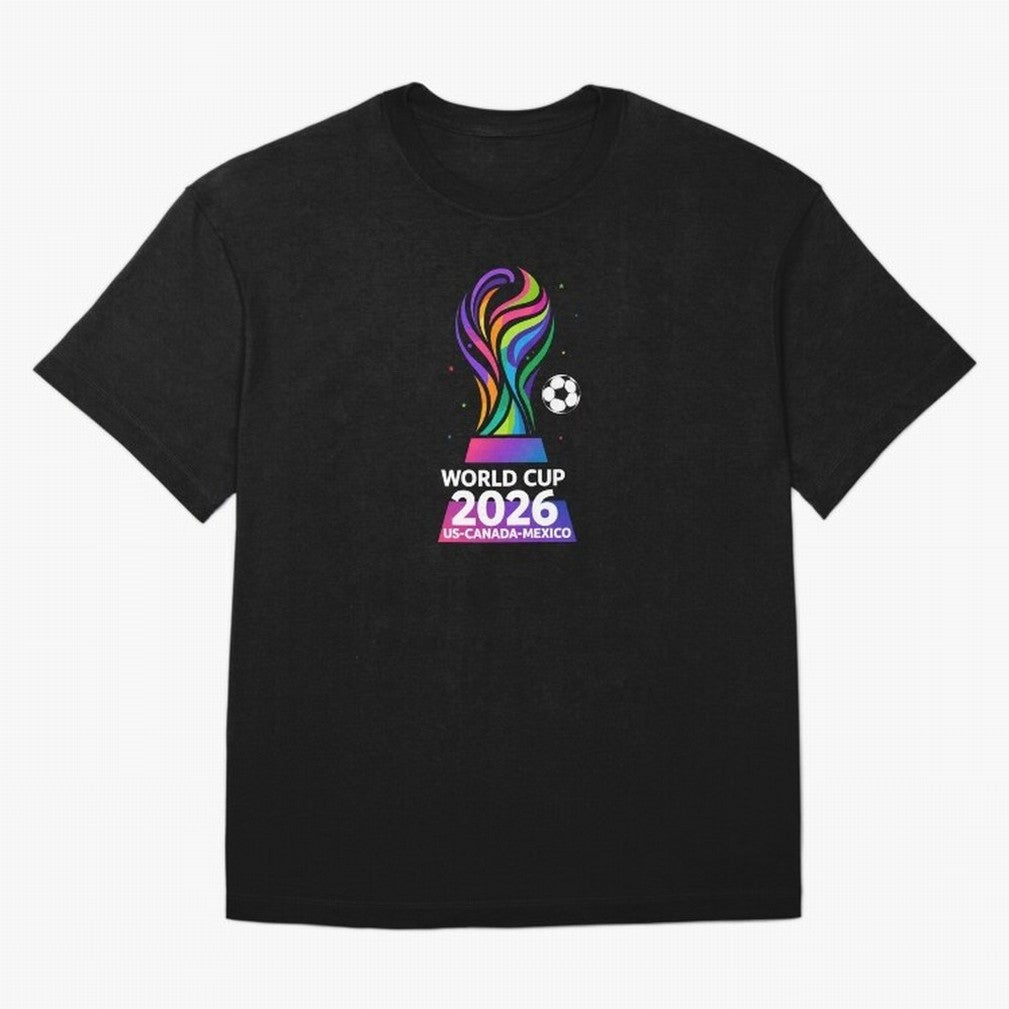 World Cup 2026 US-Canada-Mexico Soccer Trophy Classic T-Shirt Mark FIFA World Cup 2026 Group Stage Spirit, Connected to Brazil, Portugal and Argentina, Mbappe and Neymar, Classic Soccer Heritage, Championship Pressure, Fan Loyalty and International