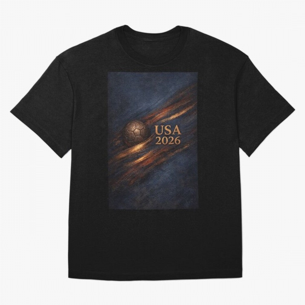 USA 2026 For Soccer Fans Inspired Design Classic T-Shirt Show Up for the Glory of FIFA World Cup 2026 USA Canada Mexico Spirit, Connected to Germany, Messi, CR7 and Mbappe, Sports Nostalgia, International Competition, Famous Players and