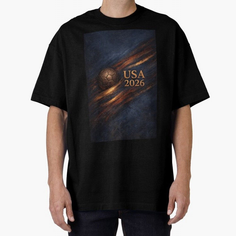 USA 2026 For Soccer Fans Inspired Design Classic T-Shirt Show Up for the Glory of FIFA World Cup 2026 USA Canada Mexico Spirit, Connected to Germany, Messi, CR7 and Mbappe, Sports Nostalgia, International Competition, Famous Players and