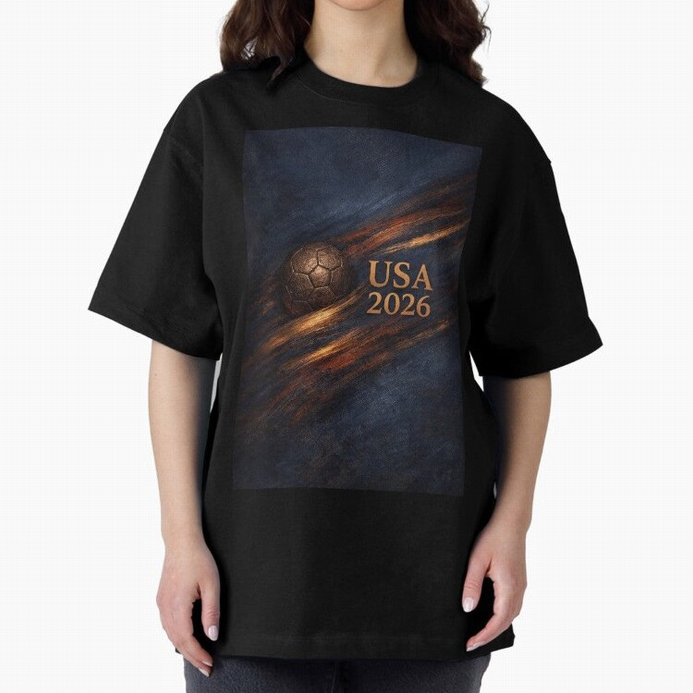 USA 2026 For Soccer Fans Inspired Design Classic T-Shirt Show Up for the Glory of FIFA World Cup 2026 USA Canada Mexico Spirit, Connected to Germany, Messi, CR7 and Mbappe, Sports Nostalgia, International Competition, Famous Players and