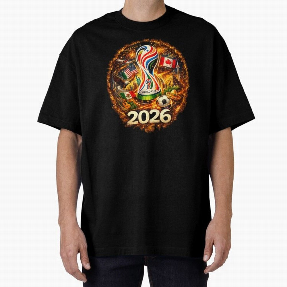 World Football Spirit 2026 USA Canada Mexico Soccer Fan Classic T-Shirt Carry the Dream of Match Day Hype around FIFA World Cup 2026 Group Stage, Neymar, Germany, Football Festival Excitement, Trophy Ambitions, Country Rivalries and Star Player