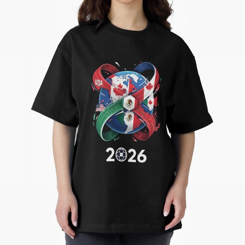 World United by Football 2026 Classic T-Shirt Fuel FIFA World Cup 2026 USA Canada Mexico for Fans of Cristiano Ronaldo, Haaland and CR7 and England, France and Netherlands, Bringing Stadium Memories, Football Loyalty, International Chants and