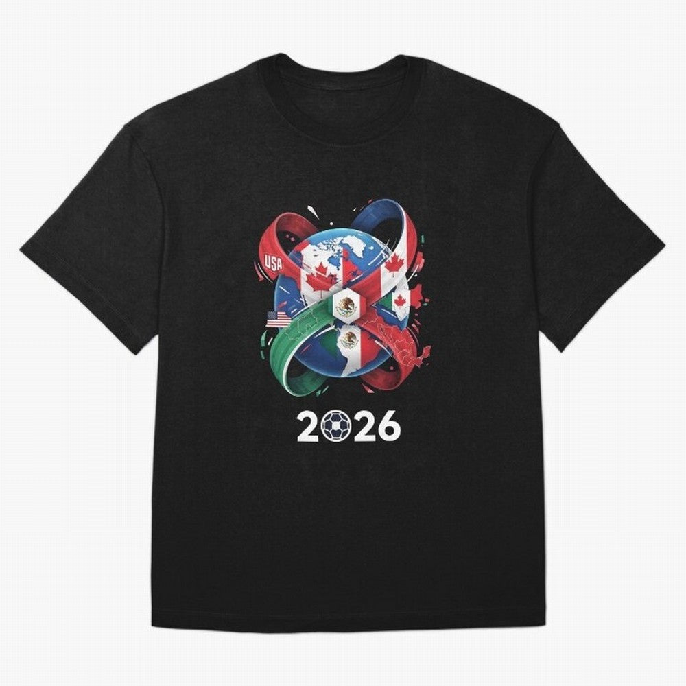 World United by Football 2026 Classic T-Shirt Fuel FIFA World Cup 2026 USA Canada Mexico for Fans of Cristiano Ronaldo, Haaland and CR7 and England, France and Netherlands, Bringing Stadium Memories, Football Loyalty, International Chants and