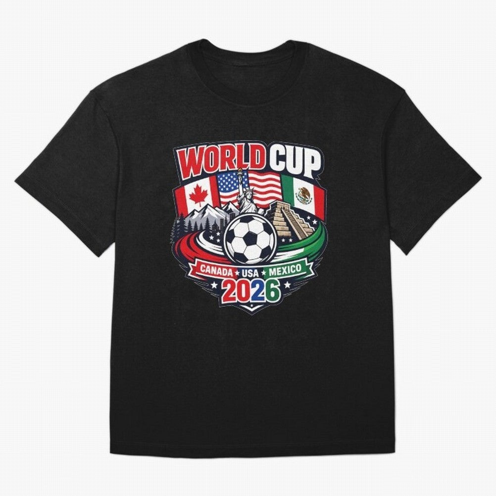 FIFA World Cup 2026 Classic T-Shirt Honor the Football Icons of Match Day Hype around FIFA World Cup 2026 Group Stage, Mbappe and Neymar, Brazil, Portugal and Argentina, Goal Celebration Energy, Supporter Heritage, Football Icons and Worldwide