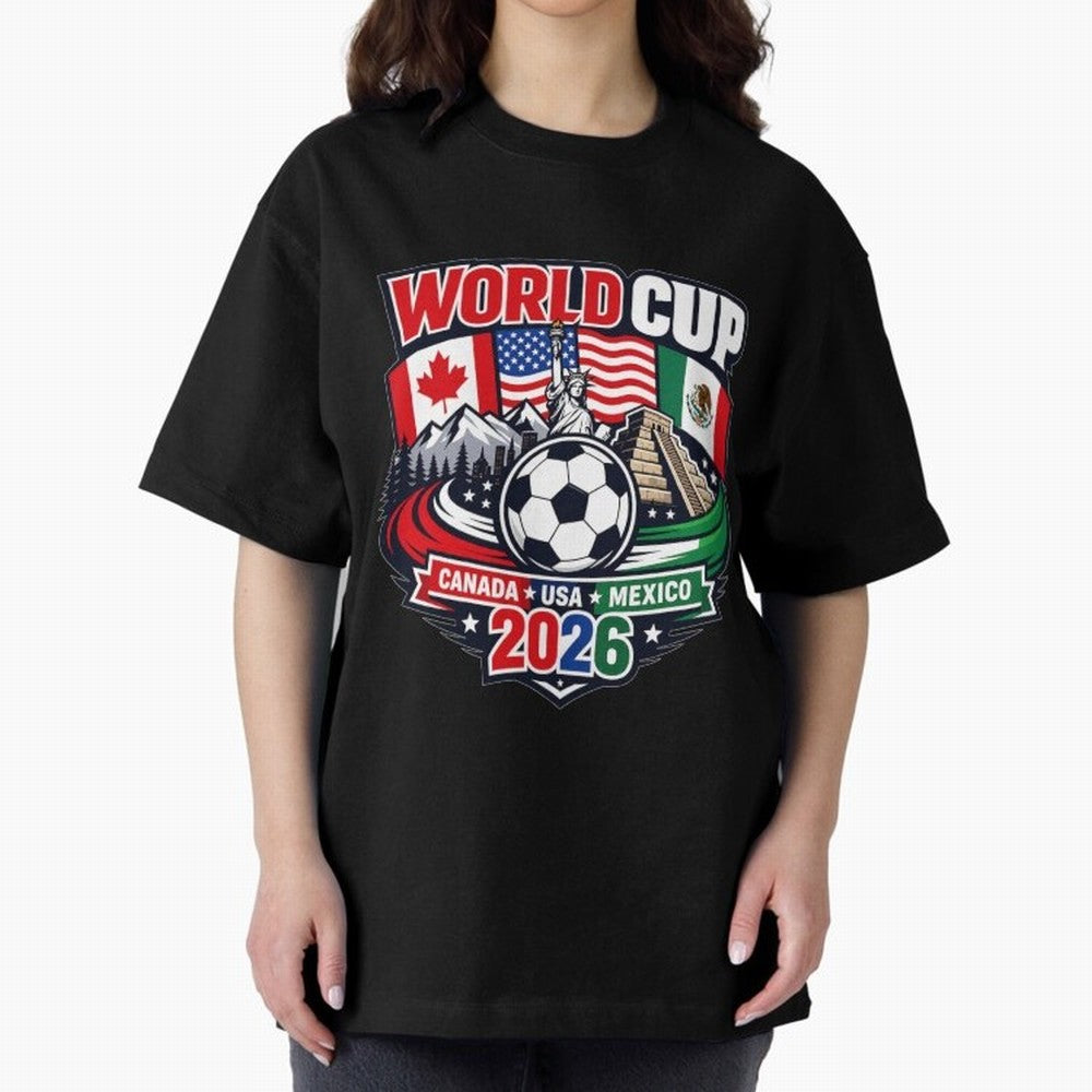 FIFA World Cup 2026 Classic T-Shirt Honor the Football Icons of Match Day Hype around FIFA World Cup 2026 Group Stage, Mbappe and Neymar, Brazil, Portugal and Argentina, Goal Celebration Energy, Supporter Heritage, Football Icons and Worldwide