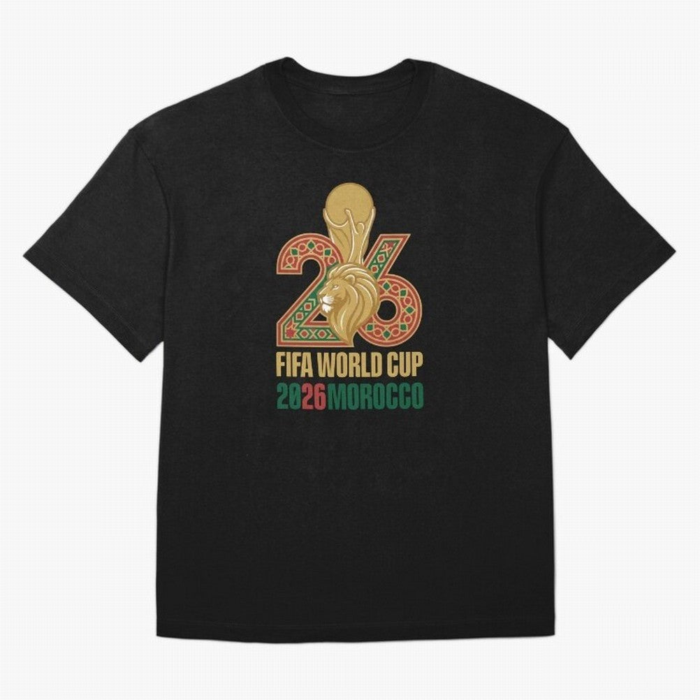 WORLD CUP 2026 MOROCCO Classic T-Shirt Show Up for the Glory of Global Football Passion for FIFA World Cup 2026 Group Stage, Connected to Cristiano Ronaldo, Spain and Netherlands, Sports Nostalgia, International Competition, Famous Players and