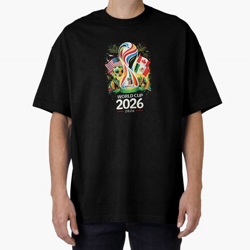 World Cup 2026 Soccer Tournament T-Shirt_87289249 Classic T-Shirt Stand Out with Spirit from FIFA World Cup 2026 Group Stage Spirit, Celebrating Brazil, CR7, Championship Spirit, Famous Goals, Roaring Crowds and International Football Unity; Built