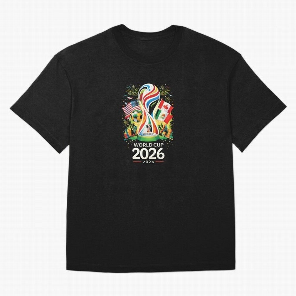 World Cup 2026 Soccer Tournament T-Shirt_87289249 Classic T-Shirt Stand Out with Spirit from FIFA World Cup 2026 Group Stage Spirit, Celebrating Brazil, CR7, Championship Spirit, Famous Goals, Roaring Crowds and International Football Unity; Built