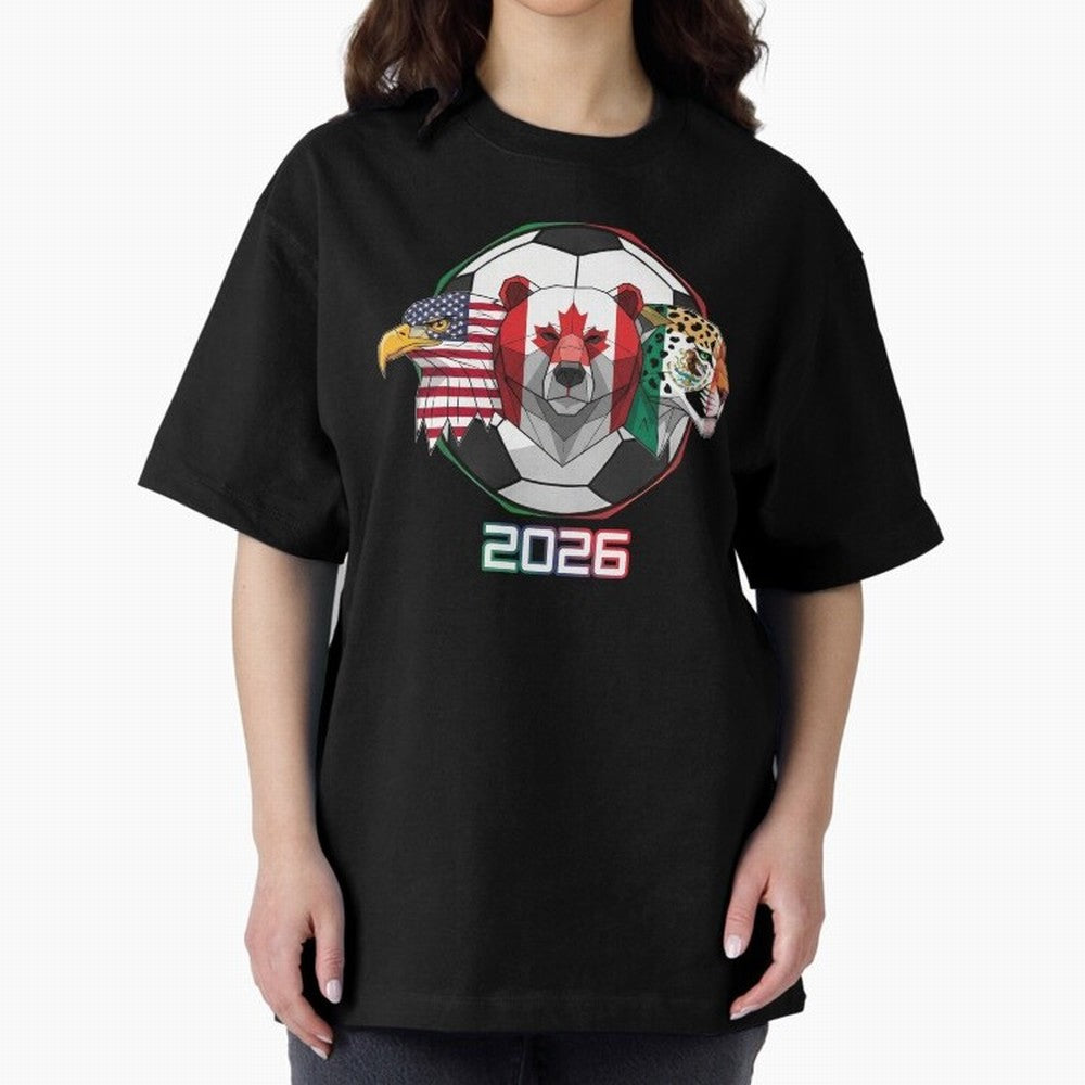North American Soccer Animals 2026 Classic T-Shirt Celebrate Football Dreams Across FIFA World Cup 2026 with Haaland and Mbappe, Germany Energy, Tournament Hype, Historic Matchups, Family Viewing Parties and Global Sports Pride; Ideal for Fans Who