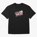 USA 2026 Soccer Classic T-Shirt Get Ready for the FIFA World Cup 2026 Journey through Messi and Cristiano Ronaldo Highlights, Portugal, Spain and Germany Pride, Global Supporter Spirit, Legendary Goals, National Colors and Tournament Celebration;