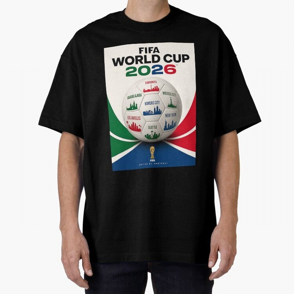 North America Football 2026 Classic T-Shirt Follow the Final Road of FIFA World Cup 2026 Highlighting Messi, Argentina, France and Brazil Energy, Sports Nostalgia, International Competition, Famous Players and Unforgettable Victories; Perfect for