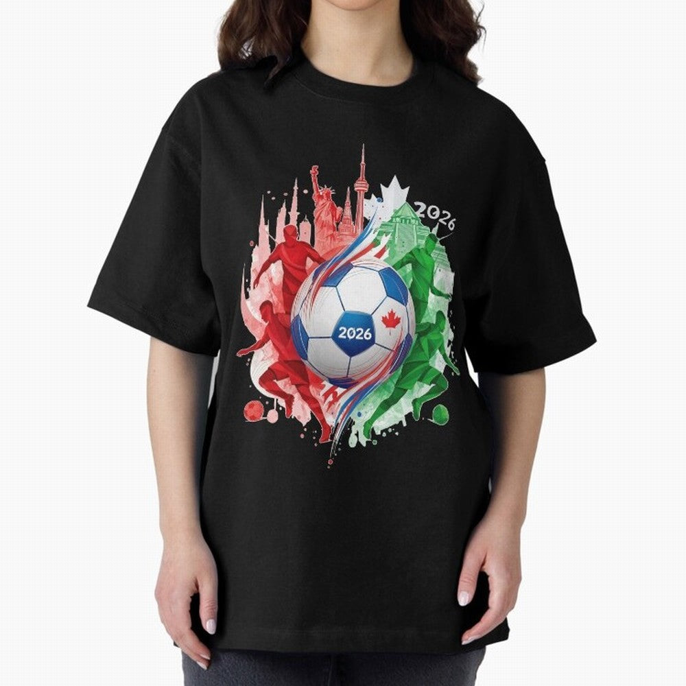 Internation Unity 2026 Classic T-Shirt Feel the Trophy Chase of Global Football Passion for FIFA World Cup 2026 USA Canada Mexico, Capturing Haaland, England, France and Netherlands, Worldwide Fan Energy, Dramatic Goals, Stadium Lights and