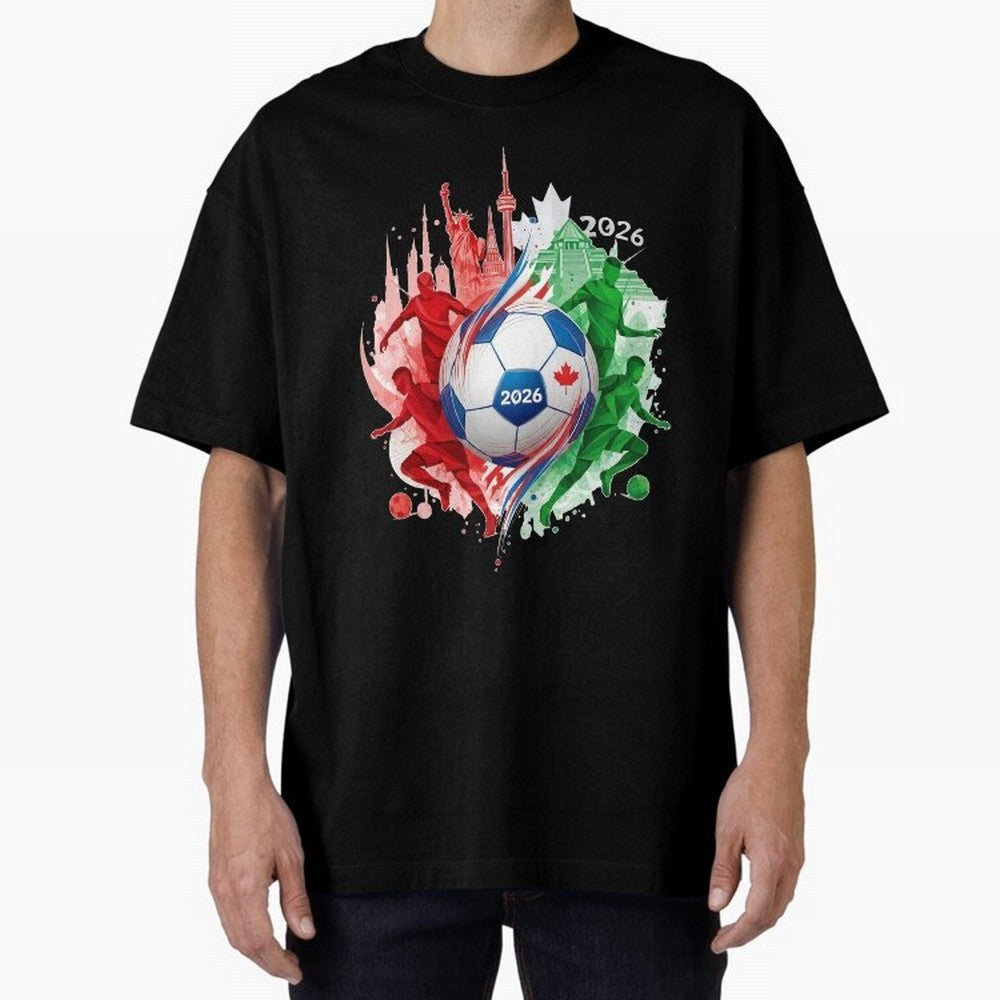 Internation Unity 2026 Classic T-Shirt Feel the Trophy Chase of Global Football Passion for FIFA World Cup 2026 USA Canada Mexico, Capturing Haaland, England, France and Netherlands, Worldwide Fan Energy, Dramatic Goals, Stadium Lights and