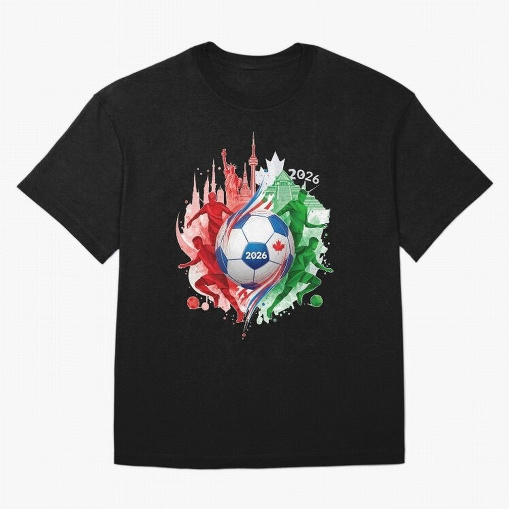 Internation Unity 2026 Classic T-Shirt Feel the Trophy Chase of Global Football Passion for FIFA World Cup 2026 USA Canada Mexico, Capturing Haaland, England, France and Netherlands, Worldwide Fan Energy, Dramatic Goals, Stadium Lights and