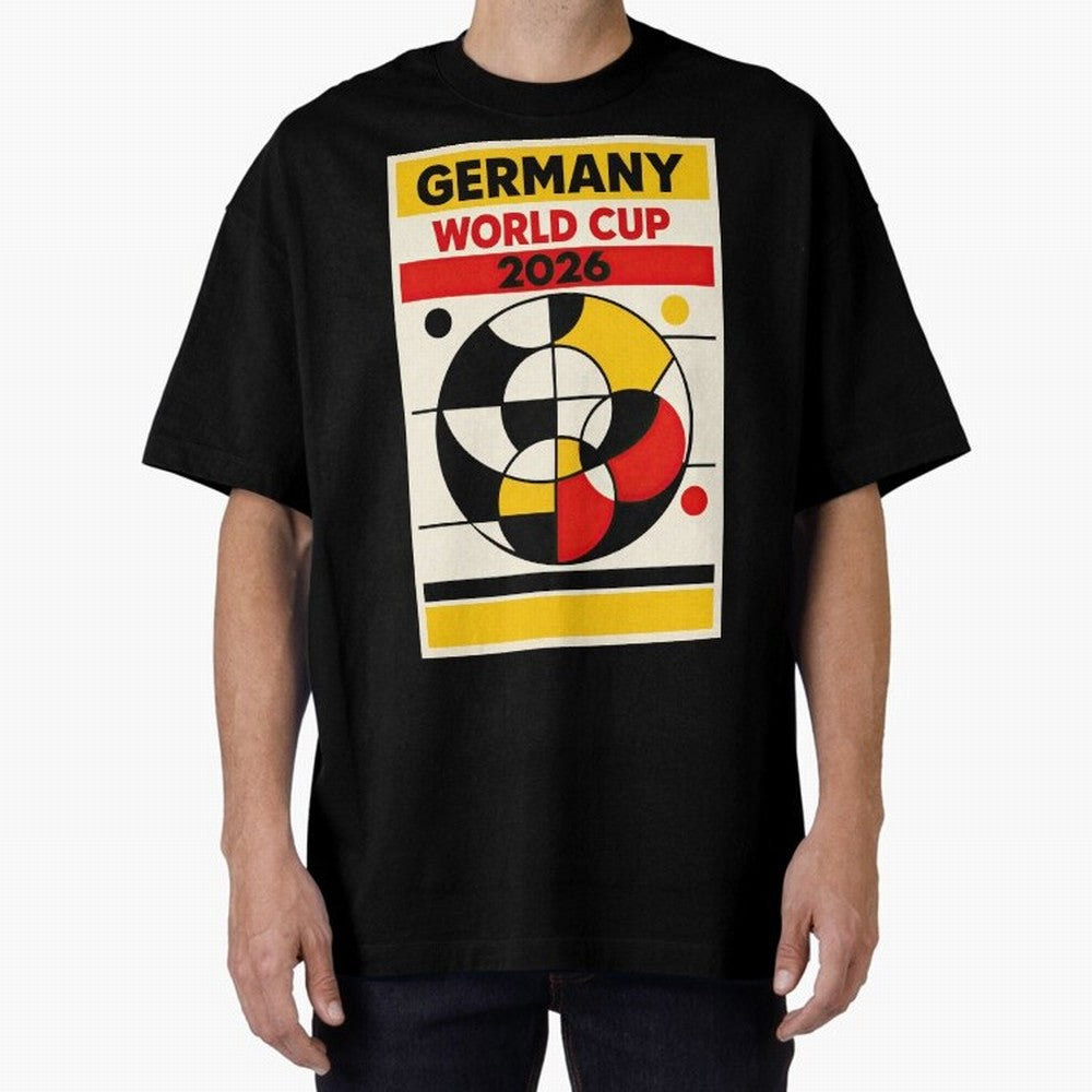 Elegant and Geometrical Germany World Cup 2026 Poster Classic T-Shirt Join FIFA World Cup 2026 USA Canada Mexico for Fans of Neymar and Spain and Netherlands, Bringing Match Day Excitement, Supporter Culture, Golden Goals and Global Football