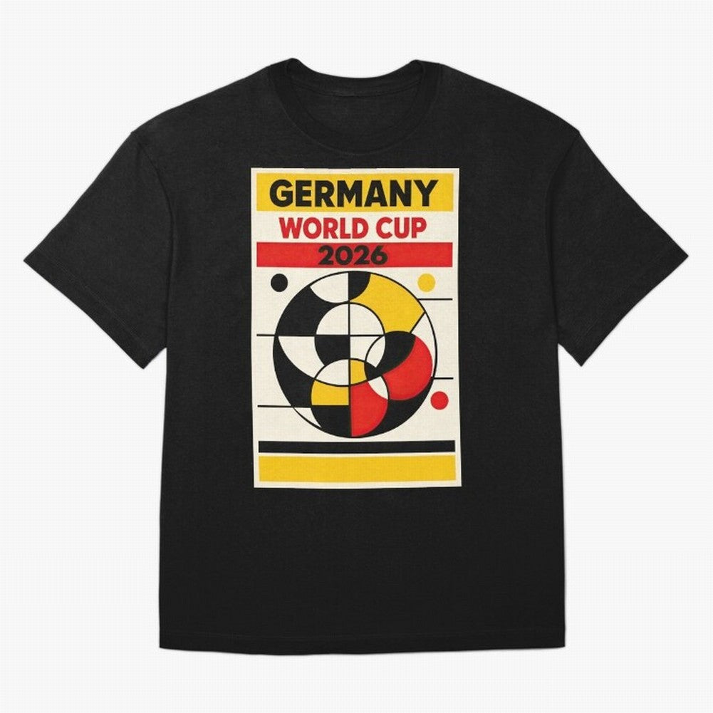 Elegant and Geometrical Germany World Cup 2026 Poster Classic T-Shirt Join FIFA World Cup 2026 USA Canada Mexico for Fans of Neymar and Spain and Netherlands, Bringing Match Day Excitement, Supporter Culture, Golden Goals and Global Football