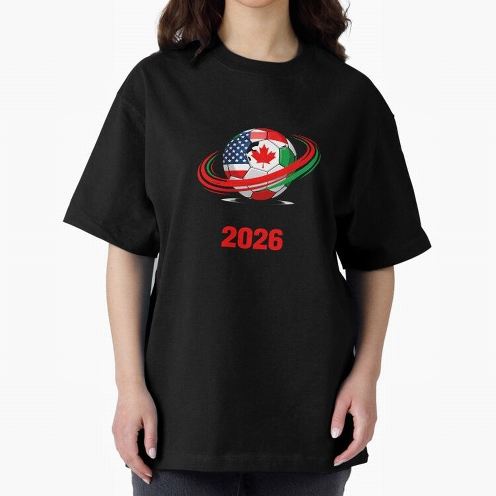 World Cup 2026, Soccer Ball, USA Canada Mexico Football Classic T-Shirt Live for the Drama of FIFA World Cup 2026 Group Stage for Fans of Messi, CR7 and Mbappe and Argentina and Brazil, Bringing Vintage Soccer Flavor, Modern Football Stars,