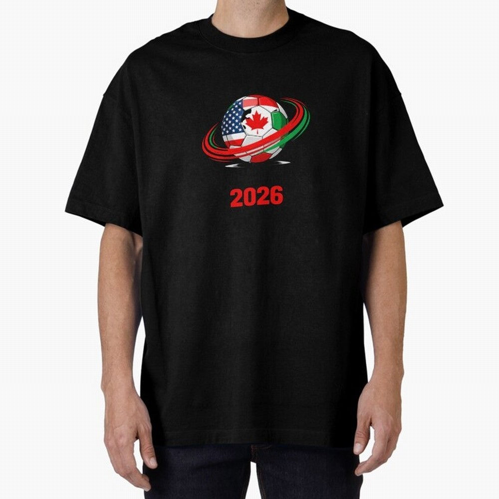 World Cup 2026, Soccer Ball, USA Canada Mexico Football Classic T-Shirt Live for the Drama of FIFA World Cup 2026 Group Stage for Fans of Messi, CR7 and Mbappe and Argentina and Brazil, Bringing Vintage Soccer Flavor, Modern Football Stars,