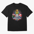 World Cup 2026 Sticker ¨C USA Mexico Canada Football Trophy Design Classic T-Shirt Support Your Favorite Stars during FIFA World Cup 2026 for Fans of Messi and Portugal, Spain and Germany, Bringing Sports Nostalgia, International Competition,