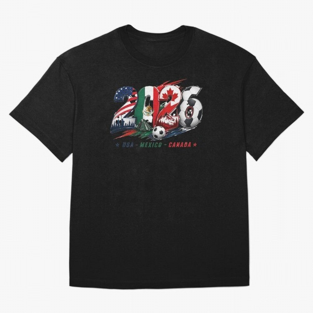 United by Football 2026 North America Soccer Design Classic T-Shirt Make the Season About Match Day Hype around FIFA World Cup 2026 USA Canada Mexico, Haaland, Germany, Retro Football Energy, Iconic Rivalries, Trophy Chase Drama and Stadium