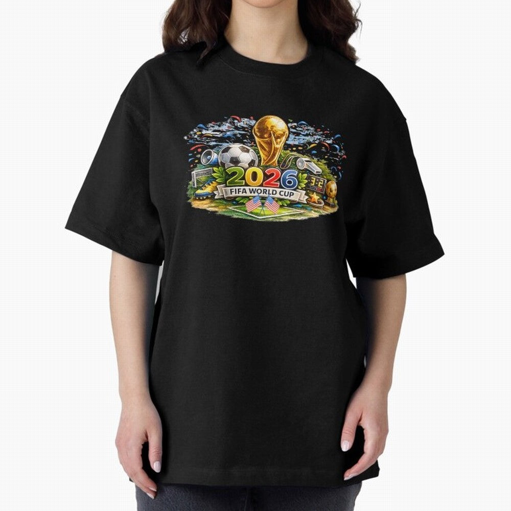 FIFA World Cup 2026, USA Support Gift Classic T-Shirt Fuel the Hype around the FIFA World Cup 2026 Group Stage Journey through Neymar, Haaland and Cristiano Ronaldo Highlights, Brazil, Portugal and Argentina Pride, Stadium Chants, National Pride,