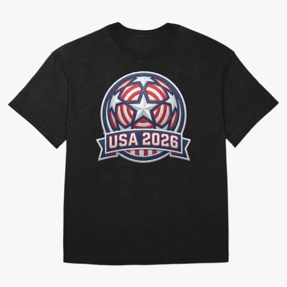 USA 2026 World Cup T-Shirt - Star Spangled Soccer Design - American Host Fan Tee Classic T-Shirt Relive Match Day Hype around FIFA World Cup 2026 USA Canada Mexico, Neymar, England, France and Netherlands, Champion Mindset, Group Stage Buzz,