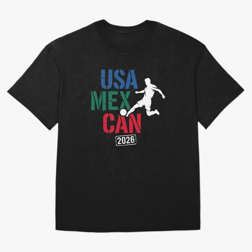 2026 Soccer Player USA Canada Mexico 26 Dark Classic T-Shirt Wear the Spirit of Match Day Hype around FIFA World Cup 2026 Group Stage, Messi and Cristiano Ronaldo, England, France and Netherlands, Game Day Rituals, Football Legends, Country Pride