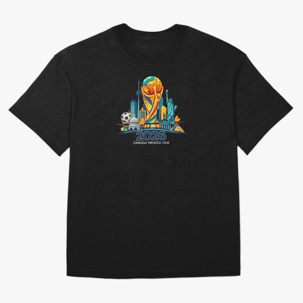 World Football Spirit 2026 - Global Football Championship - USA Canada Mexico Soccer Fan Classic T-Shirt Keep the Legacy of Match Day Hype around FIFA World Cup 2026 Group Stage, Messi, Neymar and Mbappe, Brazil, Portugal and Argentina, Tournament