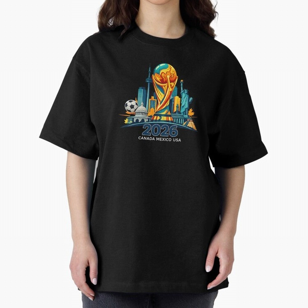 World Football Spirit 2026 - Global Football Championship - USA Canada Mexico Soccer Fan Classic T-Shirt Keep the Legacy of Match Day Hype around FIFA World Cup 2026 Group Stage, Messi, Neymar and Mbappe, Brazil, Portugal and Argentina, Tournament