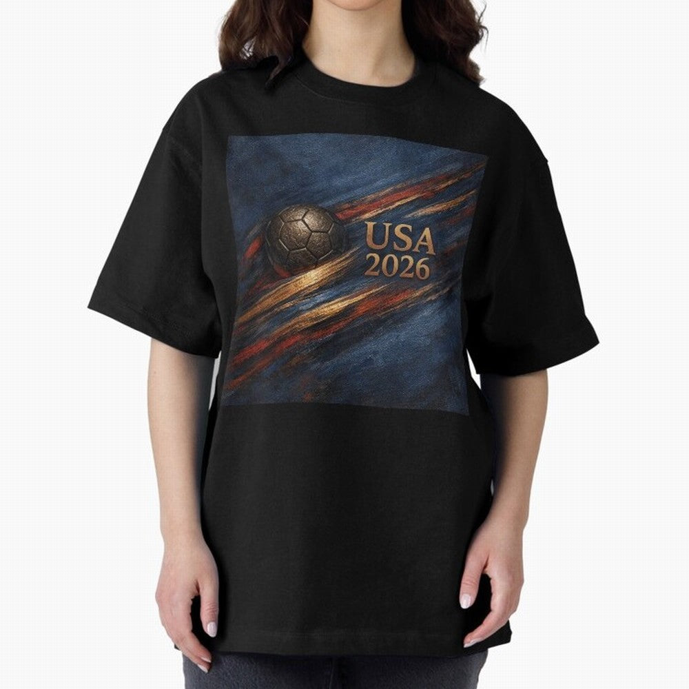 Bronze Inspired USA 2026 Soccer Theme Classic T-Shirt Show Match Day Excitement for Match Day Hype around FIFA World Cup 2026, Mbappe, Argentina and Brazil, Soccer Culture, Superstar Moments, National Team Dreams and Competitive Fire; Perfect for