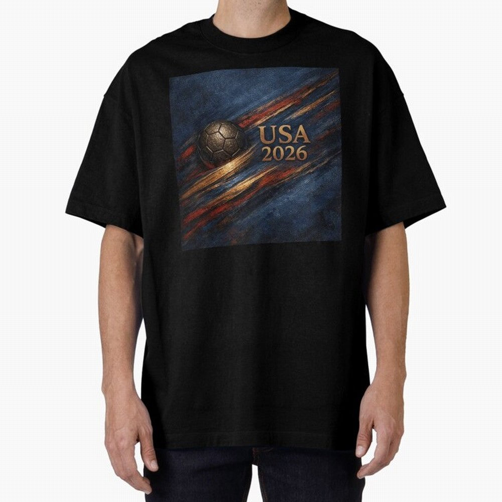 Bronze Inspired USA 2026 Soccer Theme Classic T-Shirt Show Match Day Excitement for Match Day Hype around FIFA World Cup 2026, Mbappe, Argentina and Brazil, Soccer Culture, Superstar Moments, National Team Dreams and Competitive Fire; Perfect for