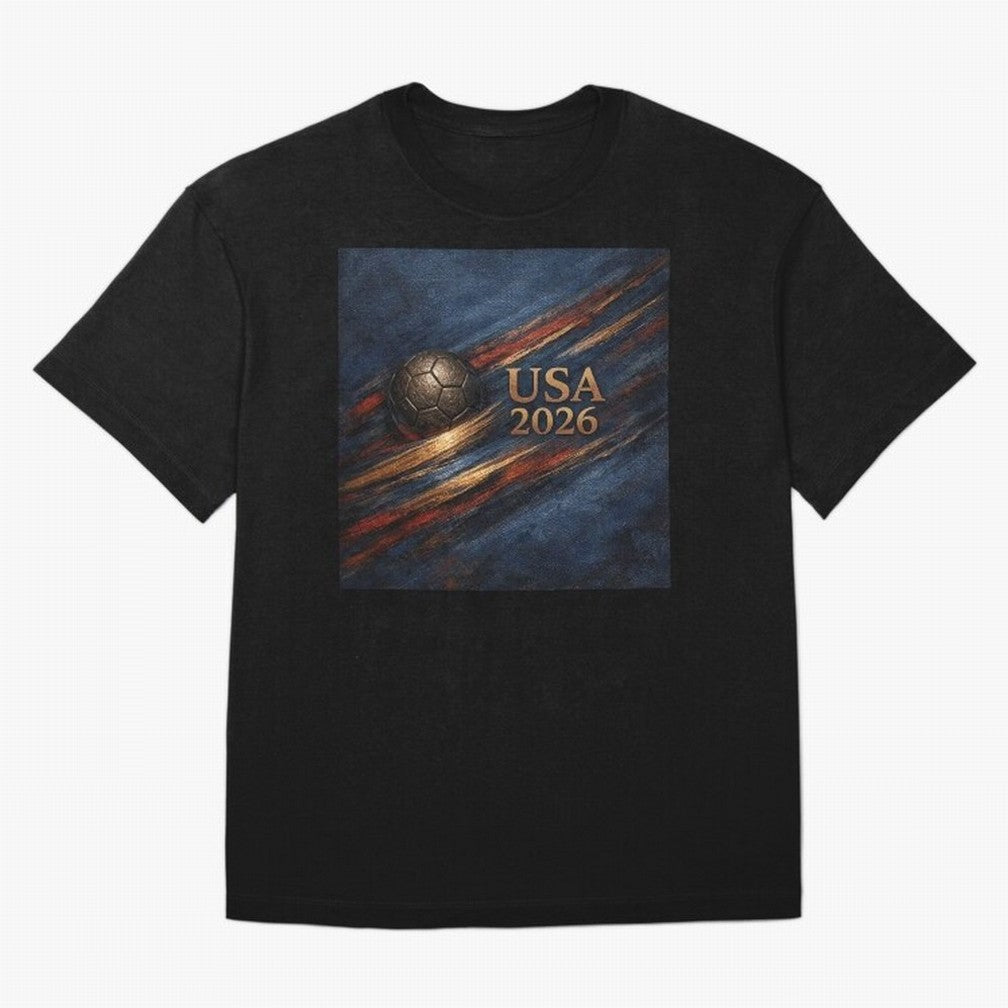 Bronze Inspired USA 2026 Soccer Theme Classic T-Shirt Show Match Day Excitement for Match Day Hype around FIFA World Cup 2026, Mbappe, Argentina and Brazil, Soccer Culture, Superstar Moments, National Team Dreams and Competitive Fire; Perfect for