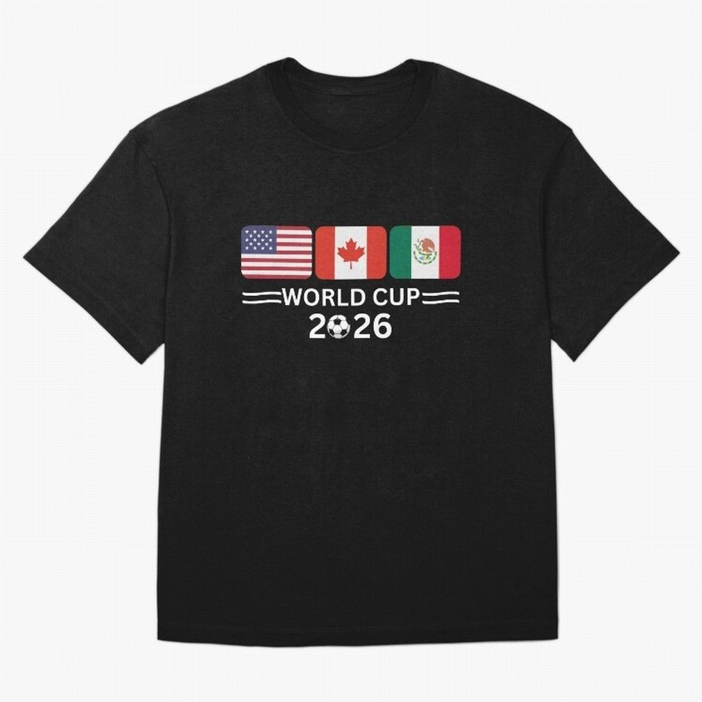 Football World Cup 2026 USA Canada Mexico Soccer & Football Fan Classic T-Shirt Enjoy Match Day Hype around FIFA World Cup 2026 USA Canada Mexico, Messi, England, Retro Football Energy, Iconic Rivalries, Trophy Chase Drama and Stadium Atmosphere;