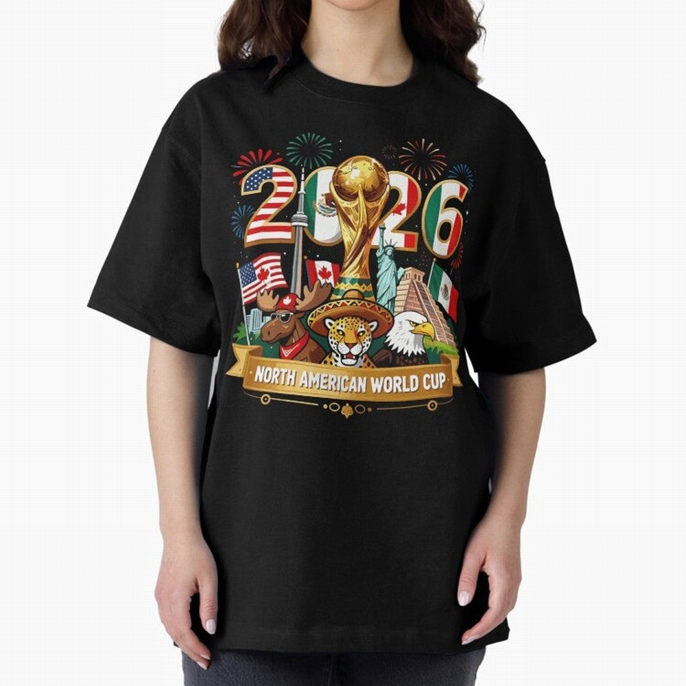 World Cup 2026 North America USA Canada Mexico Soccer Fan Classic T-Shirt Experience the Global Stage of FIFA World Cup 2026 USA Canada Mexico Spirit, Driven by Spain and Netherlands, Cristiano Ronaldo, Soccer Culture, Superstar Moments, National