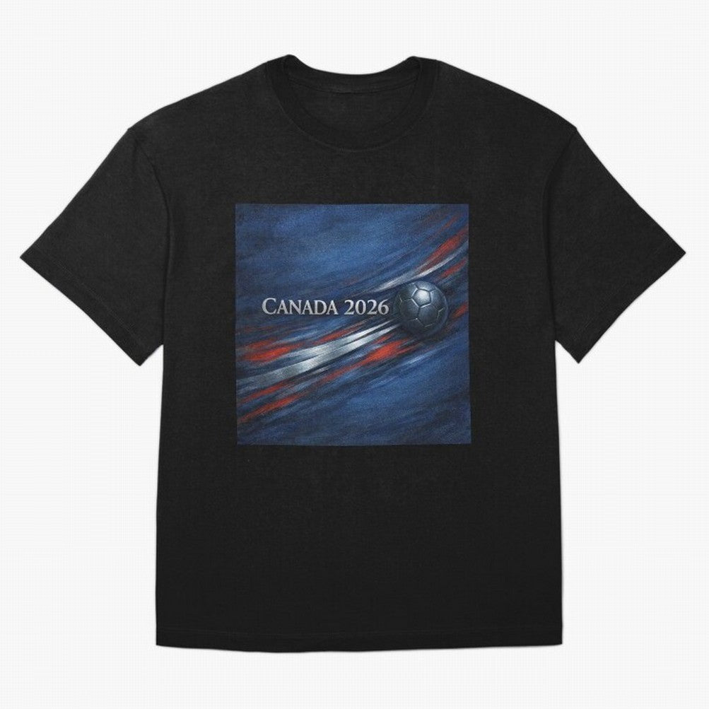 Canada 2026 Soccer Inspired Design Classic T-Shirt Live the Energy of Match Day Hype around FIFA World Cup 2026, Mbappe, France, Global Supporter Spirit, Legendary Goals, National Colors and Tournament Celebration; Great for Watch Parties, Sports