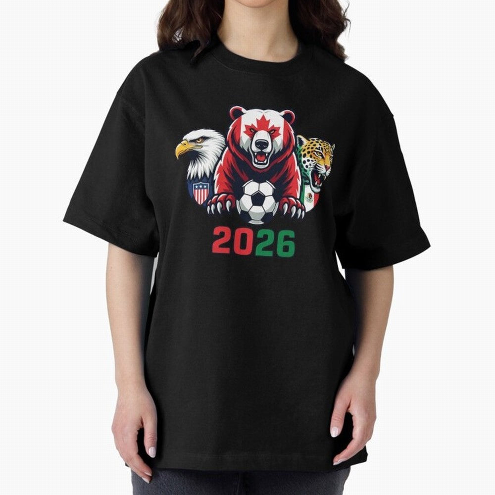 World Cup 2026 USA Canada Mexico Host Mascots Classic T-Shirt Show Your Love for the FIFA World Cup 2026 USA Canada Mexico Journey through Messi Highlights, England Pride, Classic Soccer Heritage, Championship Pressure, Fan Loyalty and