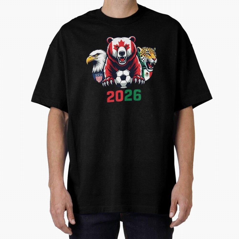 World Cup 2026 USA Canada Mexico Host Mascots Classic T-Shirt Show Your Love for the FIFA World Cup 2026 USA Canada Mexico Journey through Messi Highlights, England Pride, Classic Soccer Heritage, Championship Pressure, Fan Loyalty and