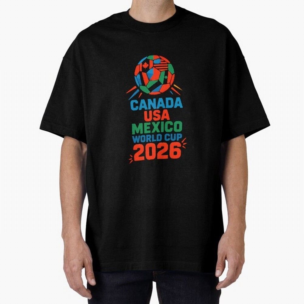 World Cup 2026 USA Canada Mexico ¡ª Retro Soccer Tournament Illustration Classic T-Shirt Make Memories around FIFA World Cup 2026 Group Stage for Fans of Messi and Cristiano Ronaldo and Argentina, France and Brazil, Bringing Football Festival