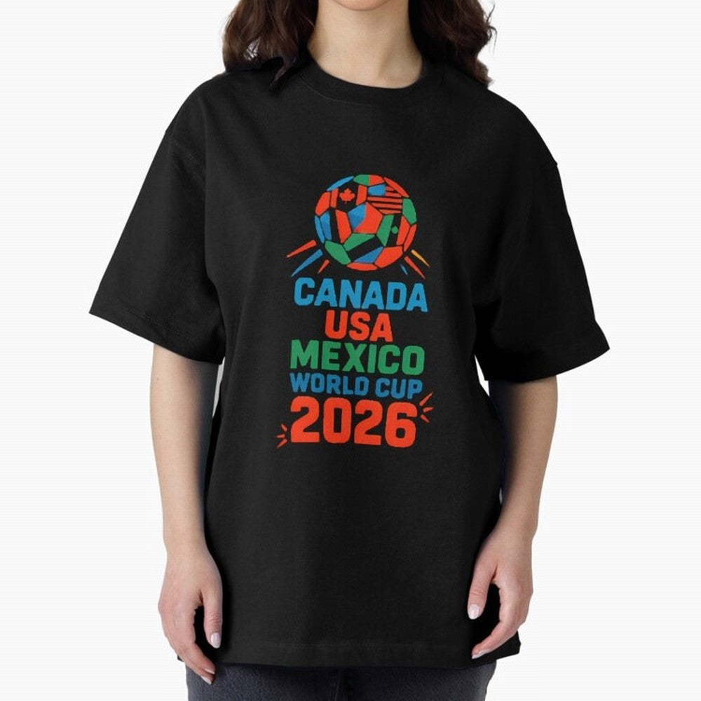 World Cup 2026 USA Canada Mexico ¡ª Retro Soccer Tournament Illustration Classic T-Shirt Make Memories around FIFA World Cup 2026 Group Stage for Fans of Messi and Cristiano Ronaldo and Argentina, France and Brazil, Bringing Football Festival