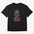 World Cup 2026 USA Canada Mexico ¡ª Retro Soccer Tournament Illustration Classic T-Shirt Make Memories around FIFA World Cup 2026 Group Stage for Fans of Messi and Cristiano Ronaldo and Argentina, France and Brazil, Bringing Football Festival