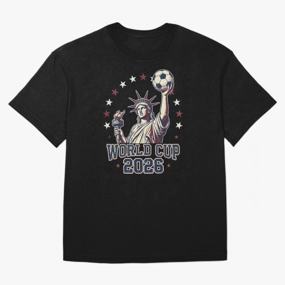 World Cup 2026 USA Soccer Statue Liberty Classic T-Shirt Turn Up for Global Football Passion for FIFA World Cup 2026 Group Stage, Connected to Neymar, Haaland and Cristiano Ronaldo, France, Soccer Culture, Superstar Moments, National Team Dreams