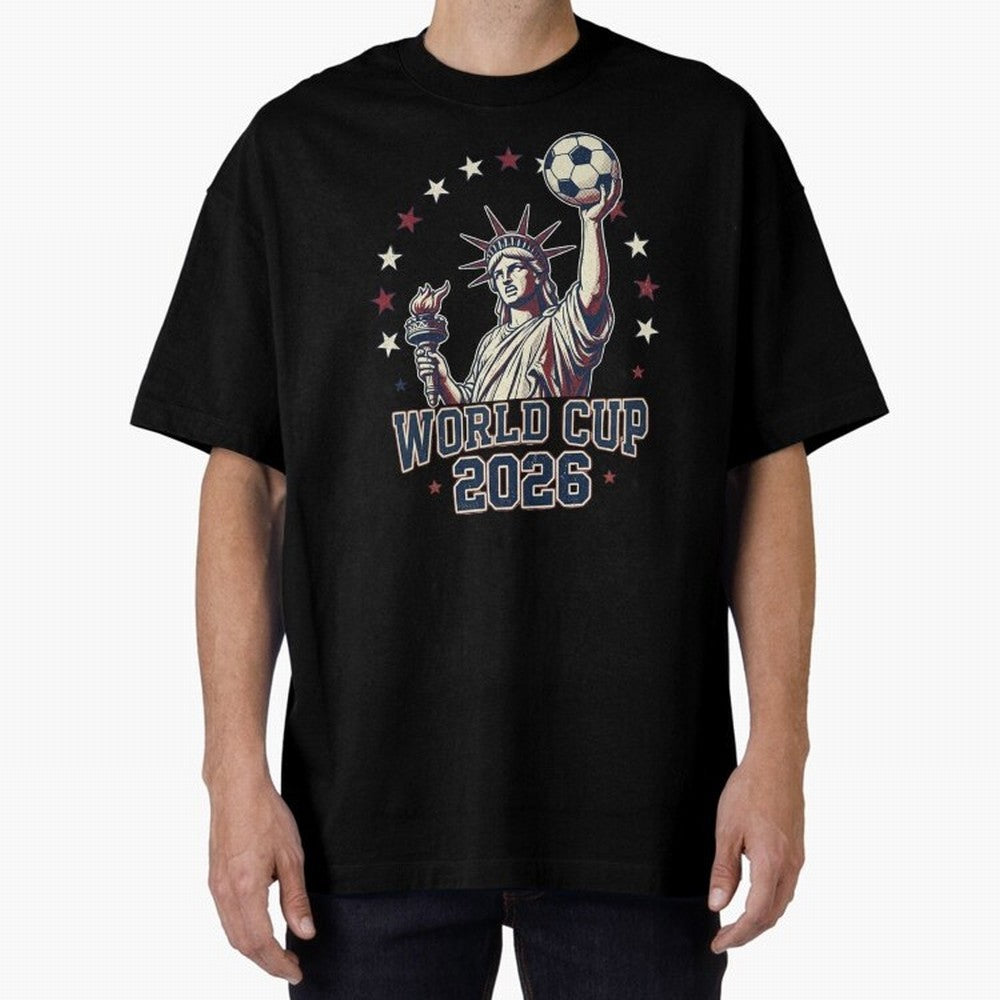 World Cup 2026 USA Soccer Statue Liberty Classic T-Shirt Turn Up for Global Football Passion for FIFA World Cup 2026 Group Stage, Connected to Neymar, Haaland and Cristiano Ronaldo, France, Soccer Culture, Superstar Moments, National Team Dreams