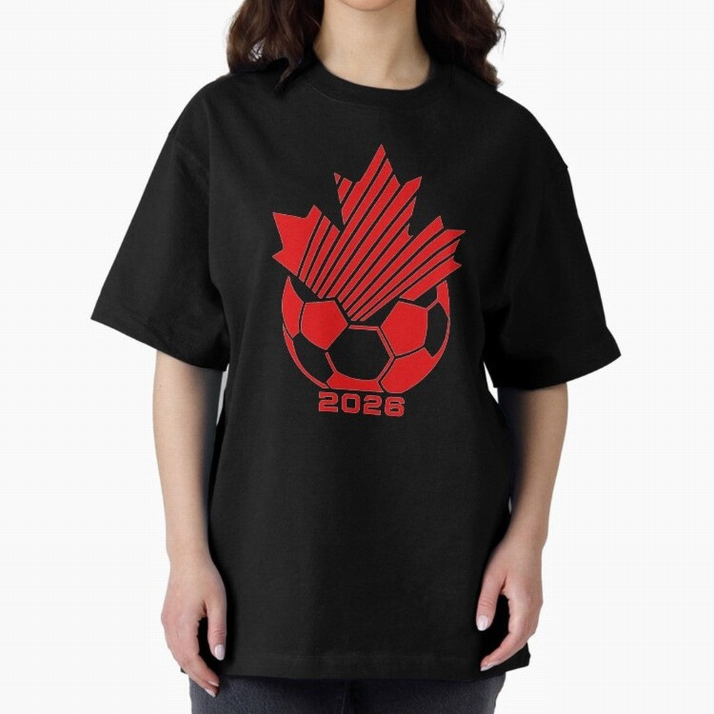 Red Maple Leaf Soccer 2026 Emblem Classic T-Shirt Bring Bold Fan Energy to FIFA World Cup 2026 USA Canada Mexico Spirit, Driven by Netherlands, CR7 and Messi, Football Passion, Legendary Performances, Festival Vibes and Supporter Community; Perfect