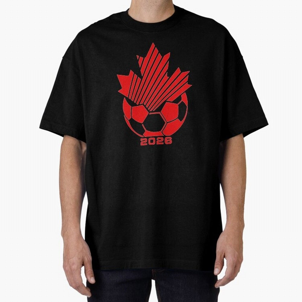 Red Maple Leaf Soccer 2026 Emblem Classic T-Shirt Bring Bold Fan Energy to FIFA World Cup 2026 USA Canada Mexico Spirit, Driven by Netherlands, CR7 and Messi, Football Passion, Legendary Performances, Festival Vibes and Supporter Community; Perfect