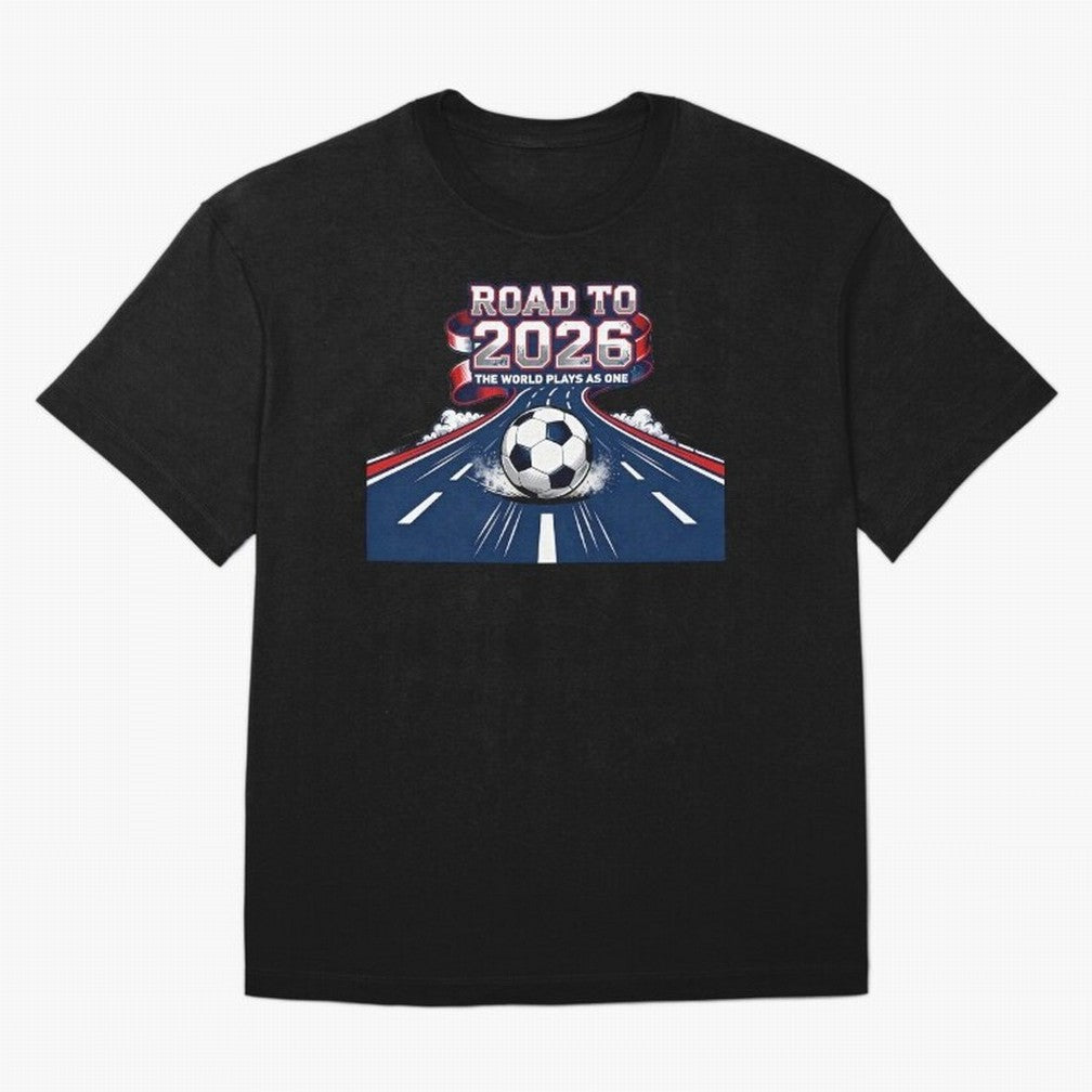 Road to 2026 ¨C The World Plays as One Classic T-Shirt Mark FIFA World Cup 2026 Group Stage for Fans of Neymar, Haaland and Cristiano Ronaldo and Brazil, Bringing Football Festival Excitement, Trophy Ambitions, Country Rivalries and Star Player