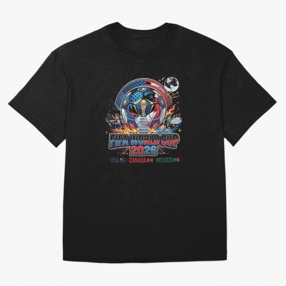 FIFA World Cup 2026 North America - USA Canada Mexico Soccer Classic T-Shirt Bring Bold Fan Energy to Match Day Hype around FIFA World Cup 2026 Group Stage, Mbappe, Portugal, Spain and Germany, Vintage Soccer Flavor, Modern Football Stars, National